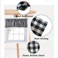 thumbnail image 7 of Kitchen Curtains Valances Window Valances Buffalo Check Farmhouse Curtains for Living Room 16" x 52" 2Packs, 7 of 7