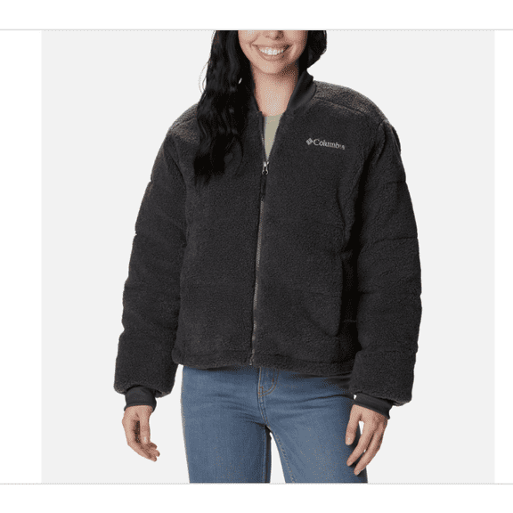 Columbia Women's Puffect Novelty Jacket Coat XL Grey