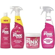 Stardrops - The Pink Stuff - Ultimate Bundle - The Miracle Cleaning Paste, Multi-Purpose Spray, Cream Cleaner, Bathroom Spray (1 Cleaning Paste, 1 Multi-Purpose Spray, 1 Cream Cleaner, 1 Bathroom)