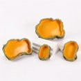 thumbnail image 2 of Reptile Feeding Bowls Terrarium Plate Reptile Feeder Amphibian Feeding Bowl for Frog Tortoise Bearded Dragon Turtle,L, 2 of 5