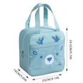 Cloth Cartoon Lunch Box Bag Cute With Meal Bag Portable Lunch Bag