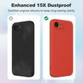 thumbnail image 5 of Elegant Choise iPhone 16e 2025 Silicone Case, Fine Hole Design for Ultimate Protection & Style，Red, 5 of 15