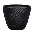 thumbnail image 2 of L&G Solutions 13 in. H X 16 in. D Polyresin Yuma Planter Black, 2 of 3