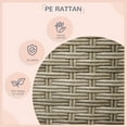 thumbnail image 5 of PawHut Wicker Dog House w/ Shade Canopy Soft Cushion for Small Medium Dogs, 5 of 9