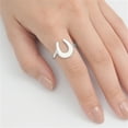 thumbnail image 4 of Horseshoe Good Luck Horse Shoe Lucky Ring .925 Sterling Silver Band Jewelry Female Male Size 9, 4 of 4
