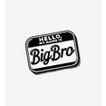 thumbnail image 4 of Big Bro Name Tag Boy's White Crew Neck Short Sleeve Tee-Medium, 4 of 4