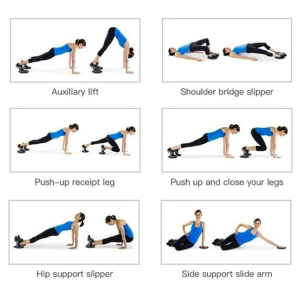 Core Sliders. Dual Sided Use on Carpet or Hardwood Floors. Abdominal exercise equipment Walmart