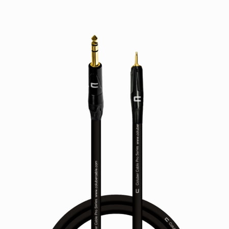 Coluber Cable 1/4" TRS Male to 3.5 TS Male 3-Pin Microphone Audio Connector