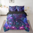 thumbnail image 2 of Homewish Pink Lotus Leaves 7-Piece Twin Bedding Sets,Cartoon Dragon Bedding Comforter Set,Fantasy Theme Sheet Sets For Teens,Ultra Soft Home Decor Reversible, 2 of 8