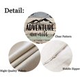 thumbnail image 3 of Vintage Wood Throw Pillow Covers Happy Camper Cotton Linen Decorative Pillows Cover Square Adventure Awaits Quote Pillowcase Home Decor 18X18 Inch (World Adventure), 3 of 4