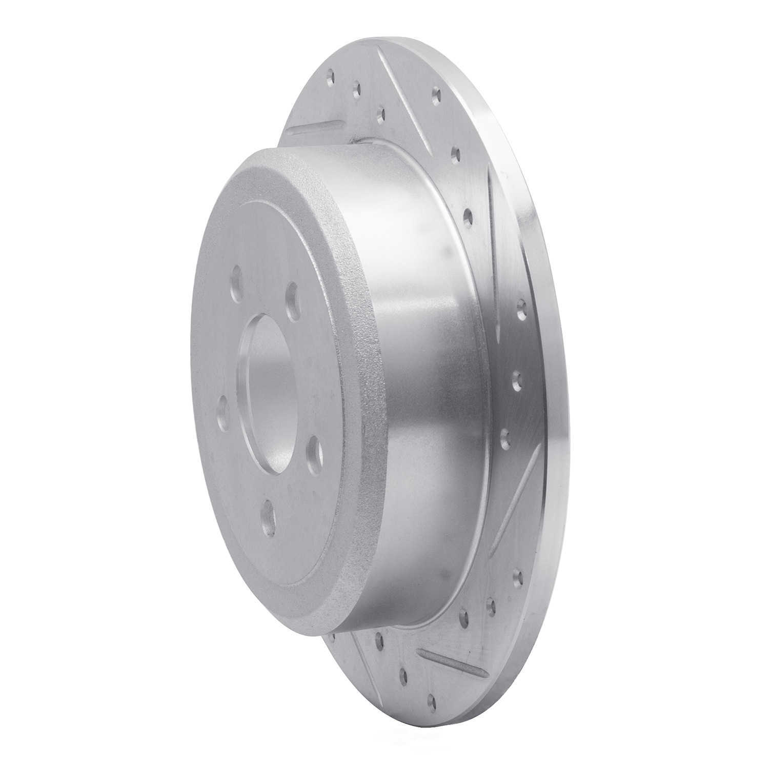 Dynamic Friction Company 631-42019R DFC Brake Rotor - Drilled And Slotted - Silver