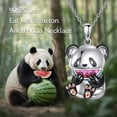 thumbnail image 6 of Raccoon Necklace for Women 925 Sterling Silver Raccoon Pendant Necklace Cute Animal Jewelry Gift, 6 of 6