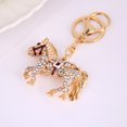 thumbnail image 3 of UDIYO Cute Horse Key Ring Chain Rhinestone Pendant Keychain Bag Purse Car Ornament, 3 of 4