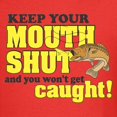 thumbnail image 3 of CafePress - Keep Your Mouth Shut (Fishing) Kids Dark T Shirt - Dark T-Shirt Kids XS-XL, 3 of 4