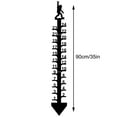 thumbnail image 3 of Outdoor Snowfall Measuring Gauge with Detachable Stick for Garden, Yard, Winter Weather Monitoring - Heavy Duty Metal Rust Resistant, 3 of 8