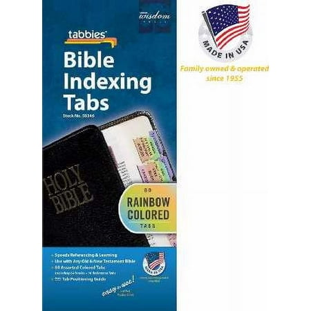Tabbies 058346 Bible Tab-Rainbow O & N Testament