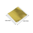 thumbnail image 3 of 1 bolsa de láminas de oro de imitación para manualidades, pintura y decoración de muebles Láminas cuadradas de oro para manualidades, 3 of 8