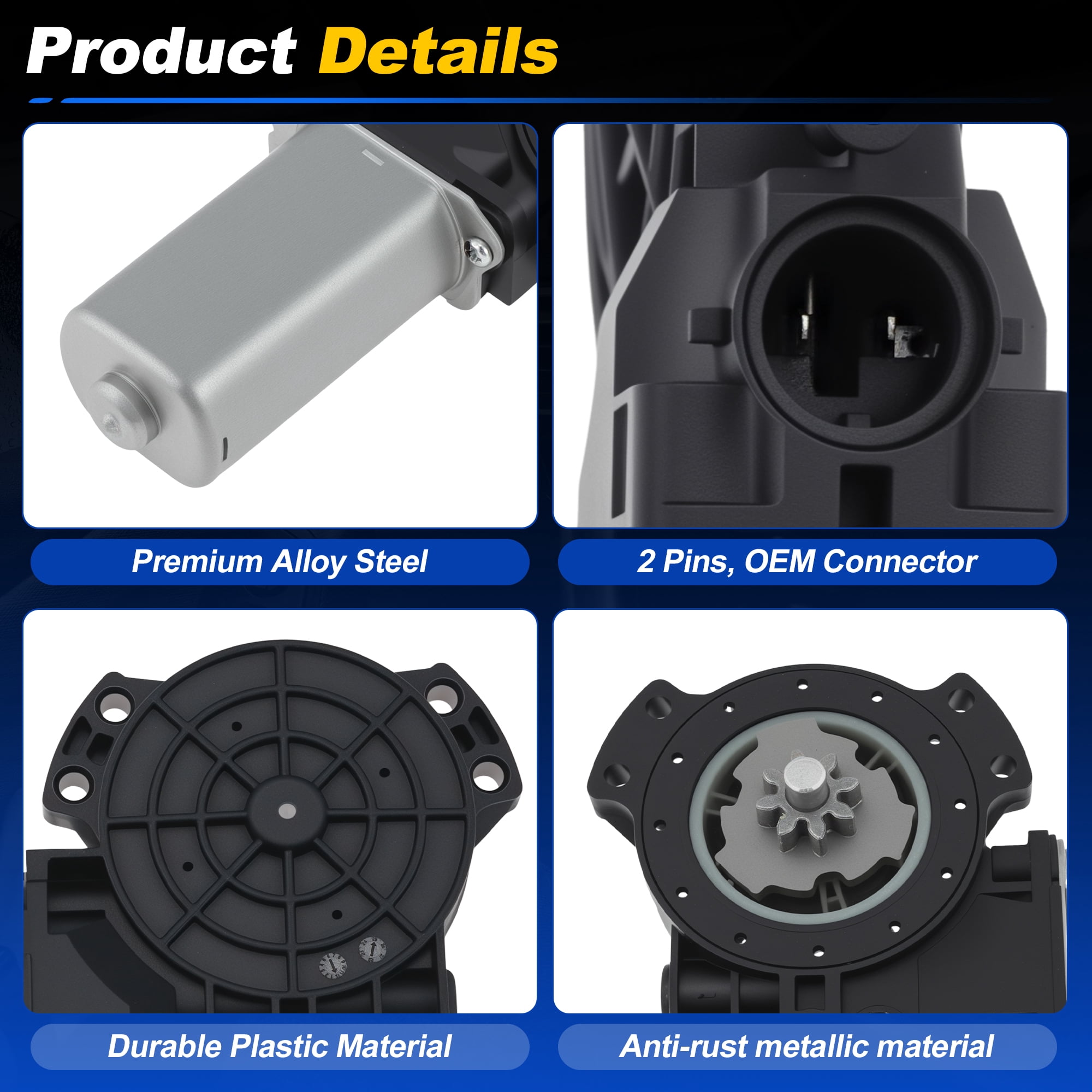 Unique Bargains Power Window Motor for Kia Sportage 2011-2016 Driver Side Front Right