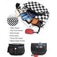 thumbnail image 5 of Checkered Crossbody Bag Anti  Spacious Bum Bags for Women Nylon Fanny Packs Lightweight Purse Wallet for Travel, 5 of 7