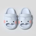 thumbnail image 2 of Djtdsds Kids Shark Slide Sandals Soft Non- Shoes Color:Blue,Size:18-24 Months, 2 of 4