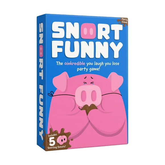 You Laugh You Lose Party Game,Pig Game, 5 Pig Snouts for Friend Family, 4-8 Players