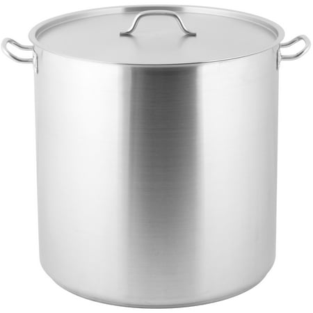 100 Quart Stock Pot - 18 1/2 B X 20 1/2 T X 20 1/8H 100 Qt 18/8 Stainless Stock Pot W/ Lid