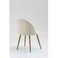 thumbnail image 4 of Mainstays Modern Accent Chair, Cream White, 4 of 9