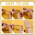 thumbnail image 4 of 304 Stainless Steel 1 box 8pcs 4 colors 304 Stainless Steel Macrame Pouch Bracelet Making for Stone Holder Adjustable Waxed Polyester Cord, 4 of 7