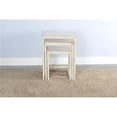 thumbnail image 4 of Pemberly Row Modern / Contemporary White Finish Sand Nesting Table, 4 of 4