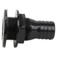 thumbnail image 3 of 1-1/2" ABS Straight Through Fitting, Boat Accessory, Black, 3 of 4