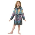thumbnail image 6 of FORMRS Kids Bathrobe Unisex Hooded Robe Toddler Pajamas Sleepwear, Size 4-6T, Psychedelic Jellyfish, 6 of 7