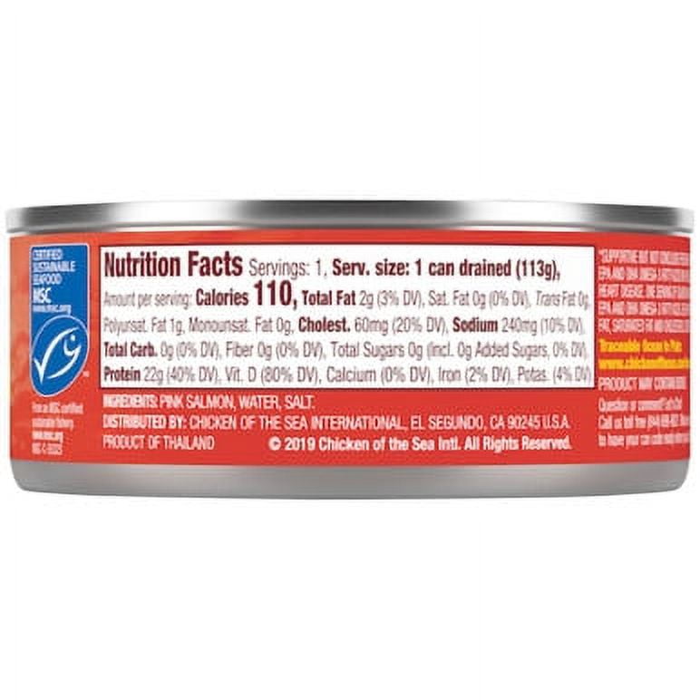 (Price/case)Chicken Of The Sea Skinless/Boneless Pink Salmon 5 Ounces - 24 Per Case