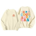 thumbnail image 2 of In My Cool Aunt Era Sweatshirts for Women Fall Winter Long Sleeve Crewneck Auntie Sweatshirt Pullover Tops, 2 of 8