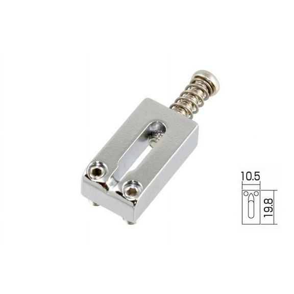 Allparts BP-0127 Rectangular Bridge Saddles for Stratocaster, Chrome