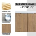 thumbnail image 3 of Noble House 24" Floating Bathroom Vanity, Resin Sink, Soft-Close Doors, Plywood Cabinet, Wall-Mounted, Imitative Oak, 3 of 15