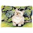thumbnail image 2 of Carolines Treasures SS8265PW1216 Cat - Burmese Decorative   Canvas Fabric Pillow 12H x16W multicolor, 2 of 2