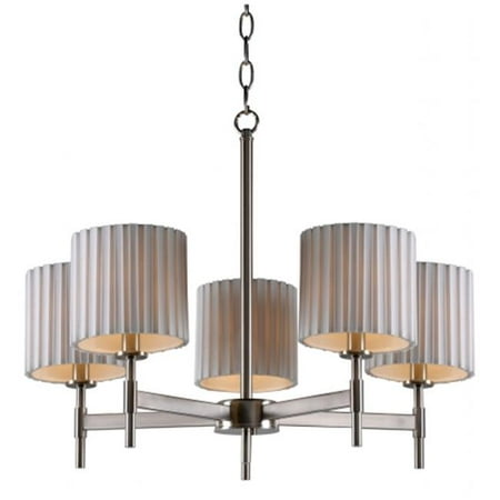 Kenroy Home 93645bs Grace 5 Light Chandelier Brushed Steel Kenroy Home 93645bs Grace 5 Light Chandelier Brushed Steel