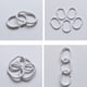 thumbnail image 3 of 24 ganchos de plástico blanco para cortina de ducha, anillas en C, ganchos para cortina de baño, clip deslizante (blanco), 3 of 6