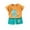 Yellow, variant on Utoimkio Toddler Baby Boy Girls Shorts Set Kids Cute Print Clothes Short Sleeve T-Shirt Tops & Shorts Set 2Pcs Summer Outfits