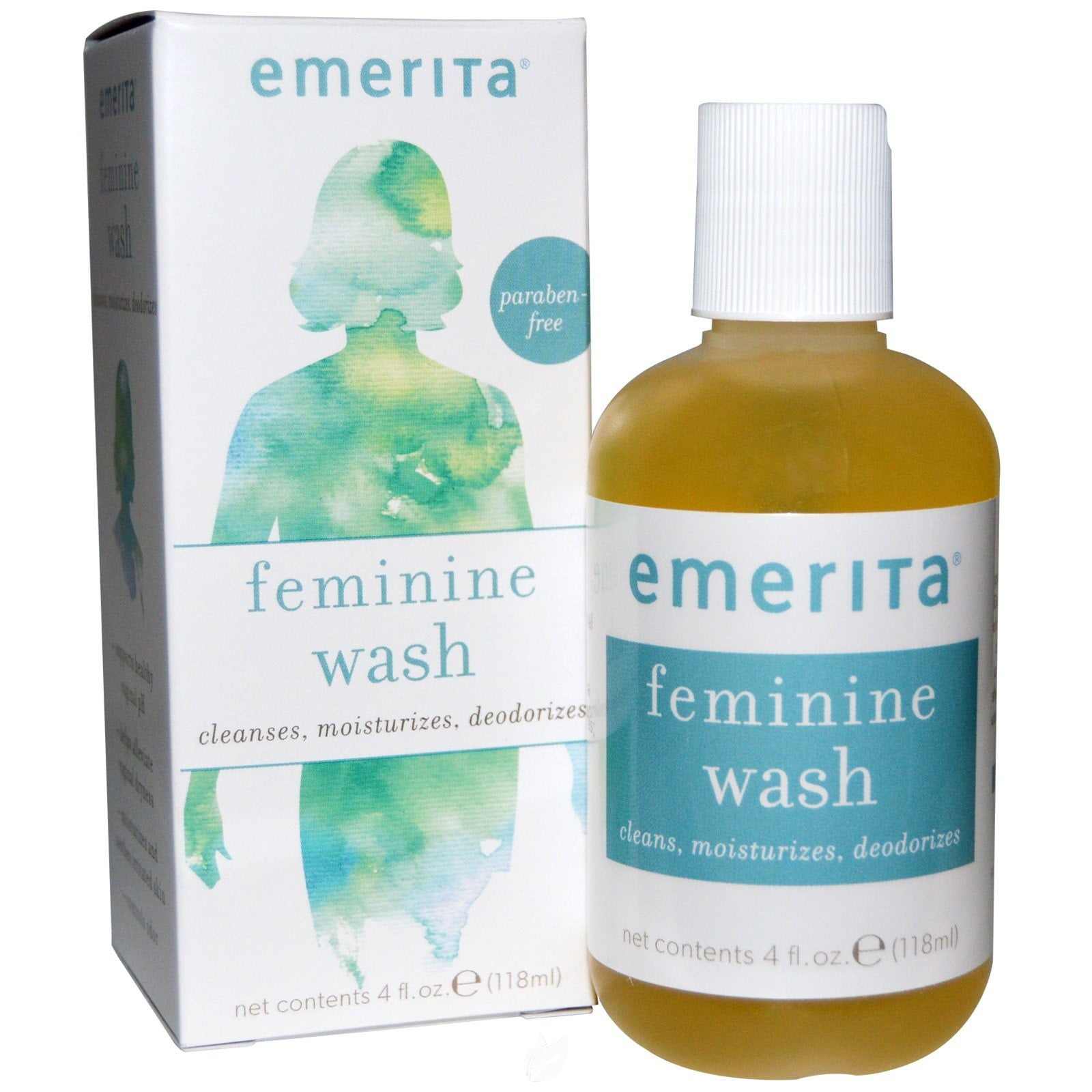 (2 Pack) Emerita Feminine Cleansing & Moisturizing Wash 4 Ounce