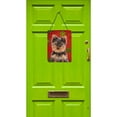 thumbnail image 2 of Red Snowflakes Holiday Christmas Yorkie Puppy / Yorkshire Terrier Wall or Door Hanging Prints, 2 of 2