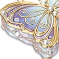 thumbnail image 2 of The Bradford Exchange Butterfly Heirloom Porcelain Collectible Music Box with Velvet Lined Storage, 2 of 4