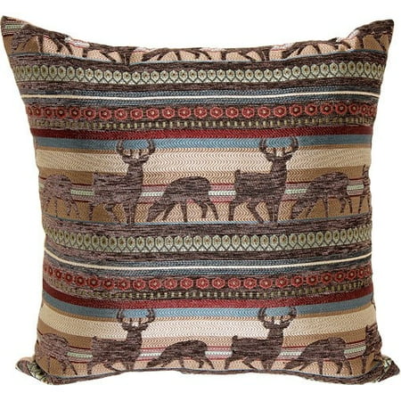 Better Homes and Gardens Deer Stripe Decorative Pillow, Multi-Color
