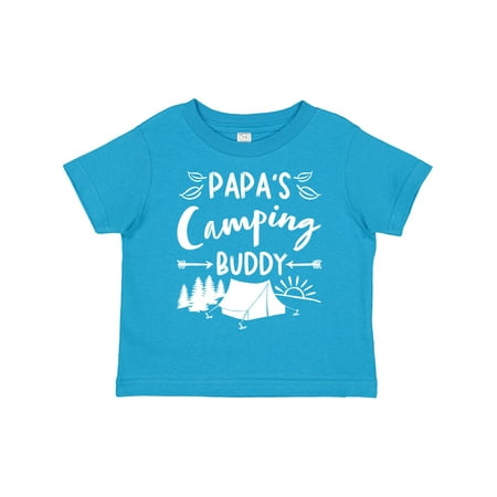 

Inktastic Papas Camping Buddy Gift Toddler Boy or Toddler Girl T-Shirt