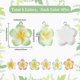 thumbnail image 2 of 1 caja de 24 colgantes de flores de frangipani de 6 colores, de resina floral, con lazo, para verano y primavera, de Hawái., 2 of 5