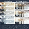 thumbnail image 5 of Luxrite 12-Pack 4FT T8 LED Tube Lights, 12W/15W/18W Tunable, 5CCT 3000K-6500K, Ballast Bypass, Up to 2250LM, UL, DLC, 5 of 7