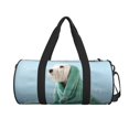 thumbnail image 2 of Bingfone Dog Wrapped in Towel Print Gym Duffle Backpack for Men Women,Travel Weekender Carry-On Bags with Detachable Back Pack Straps for Traveling Overnight Climb Sports, 2 of 8
