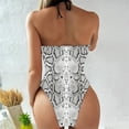 thumbnail image 5 of Gibobby Trajes de Baño Mujer Completos Traje de baño de mujer Bikini sexy Estampado de traje de baño unido Traje de baño de cintura alta Traje de playa(A,XL), 5 of 5