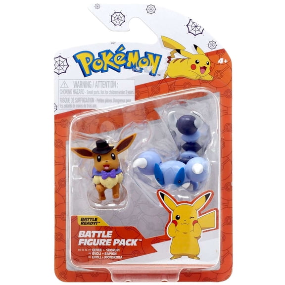 Pokemon Battle Figure Eevee Skorupi Mini Figure 2-Pack (Halloween)