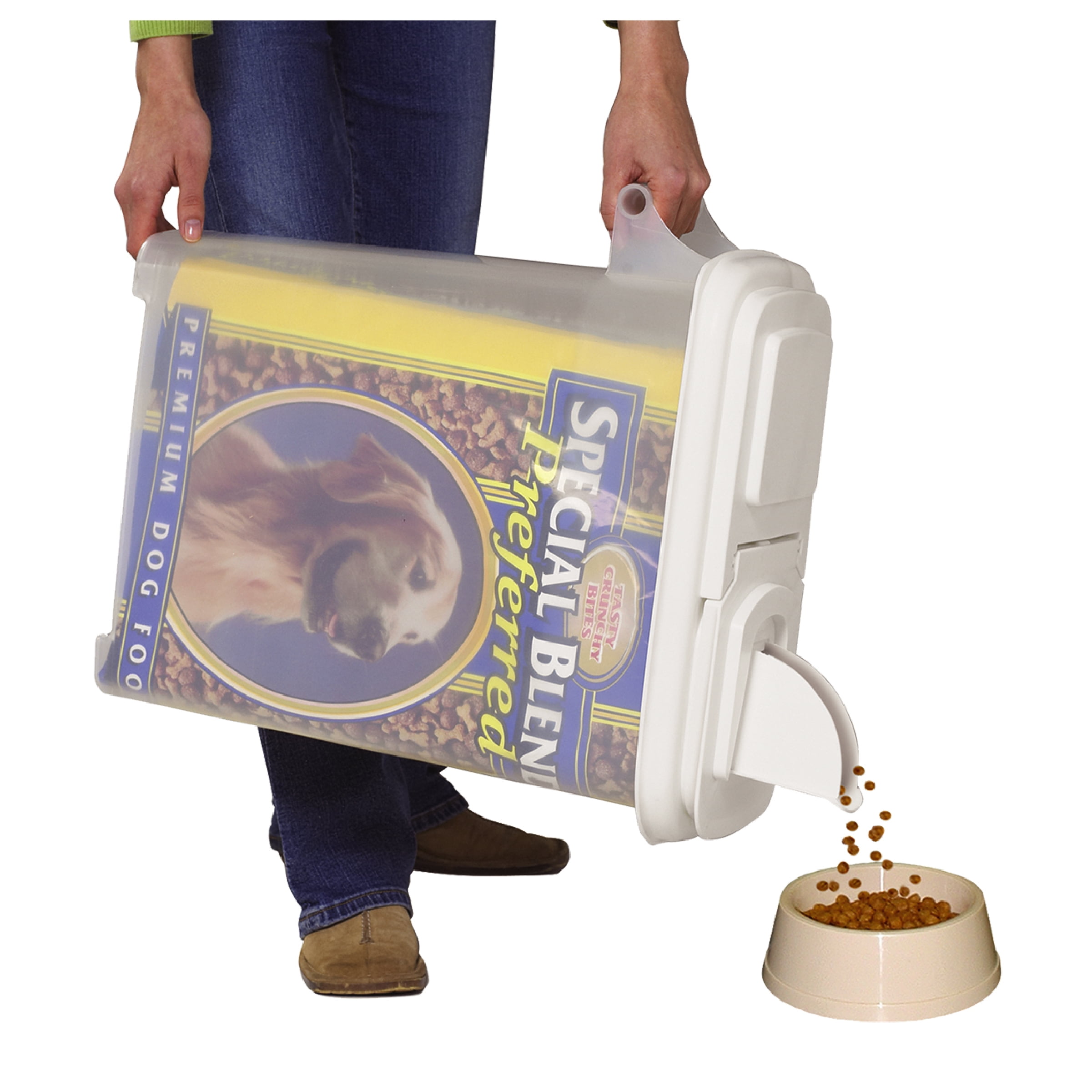 Buddeez 32 Quart "Bag-in" All Pets Food Dispenser, Holds up to 22 lbs.
